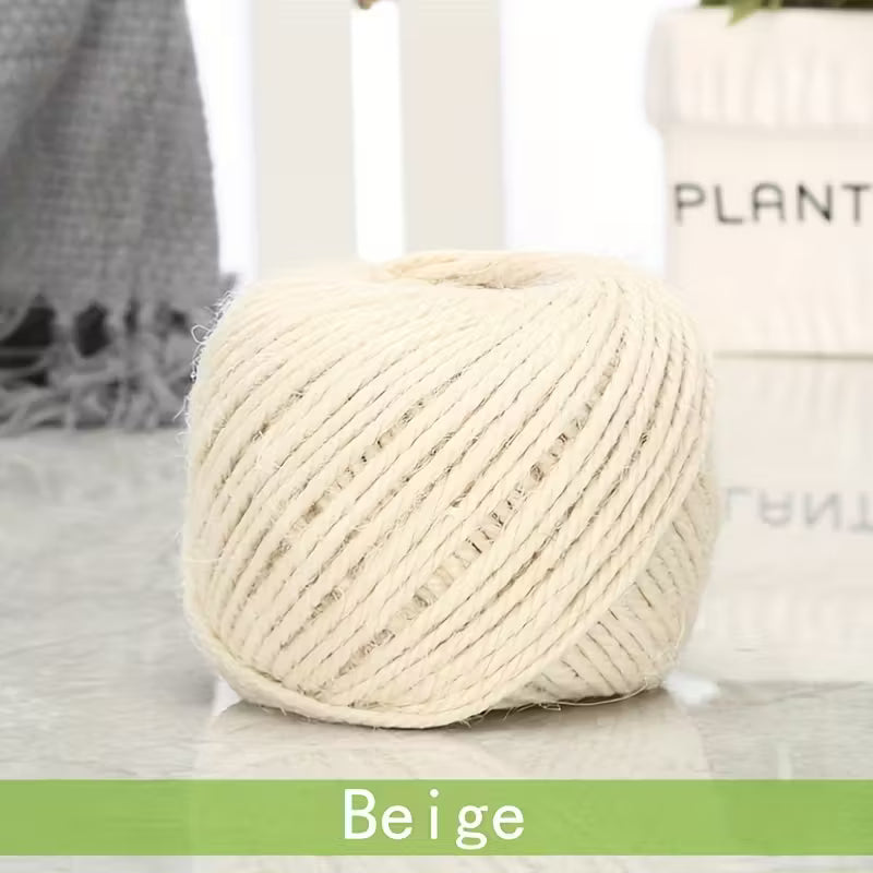 Colored Natural Jute Gift Wrap Ribbon