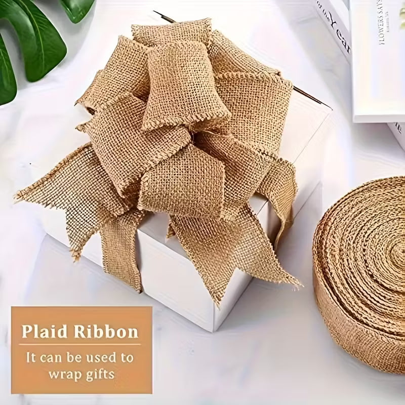 Natural Jute Fabric Ribbon