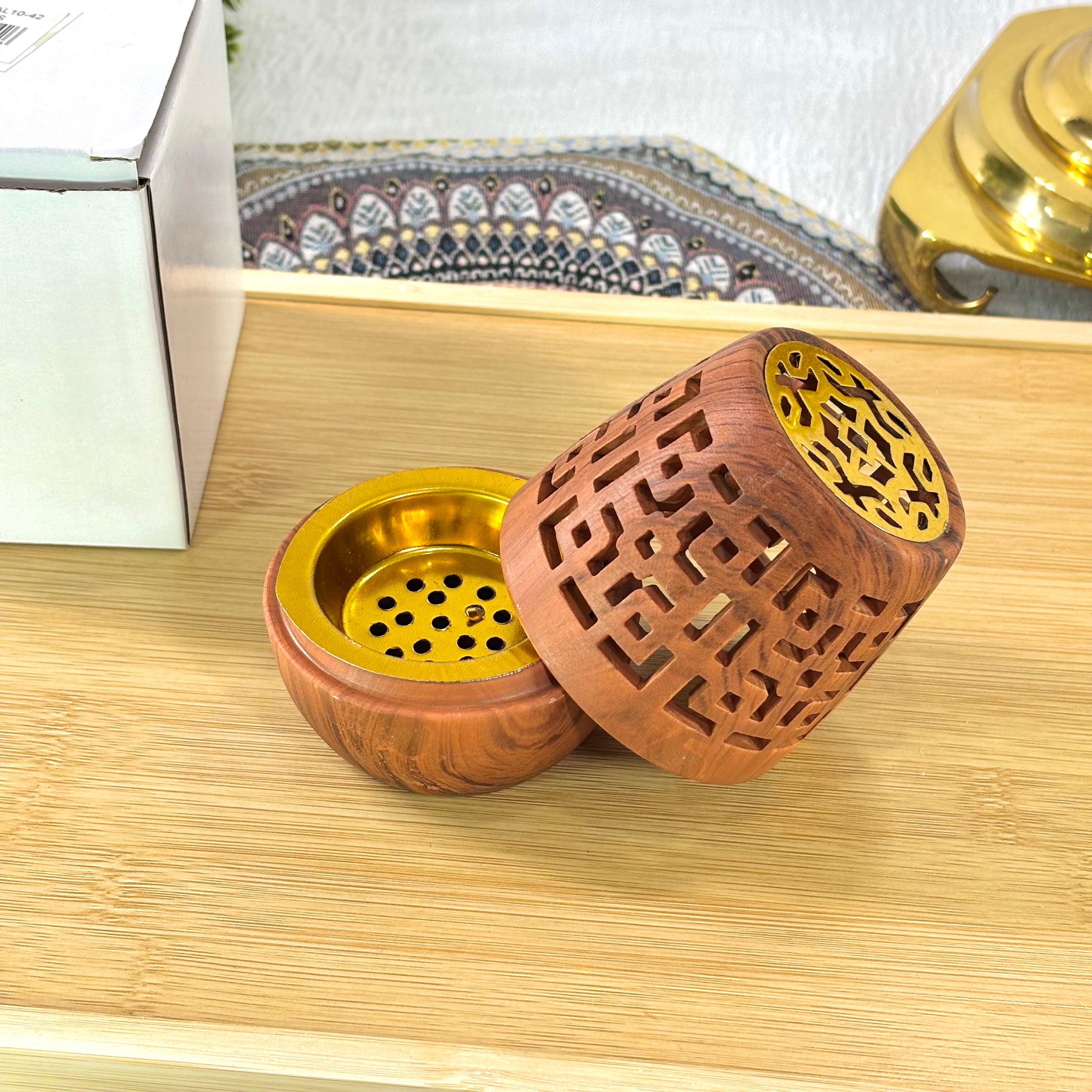 Brûleur d'encens en bois 