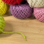 Multicolor Natural Jute Twine (25 yd)