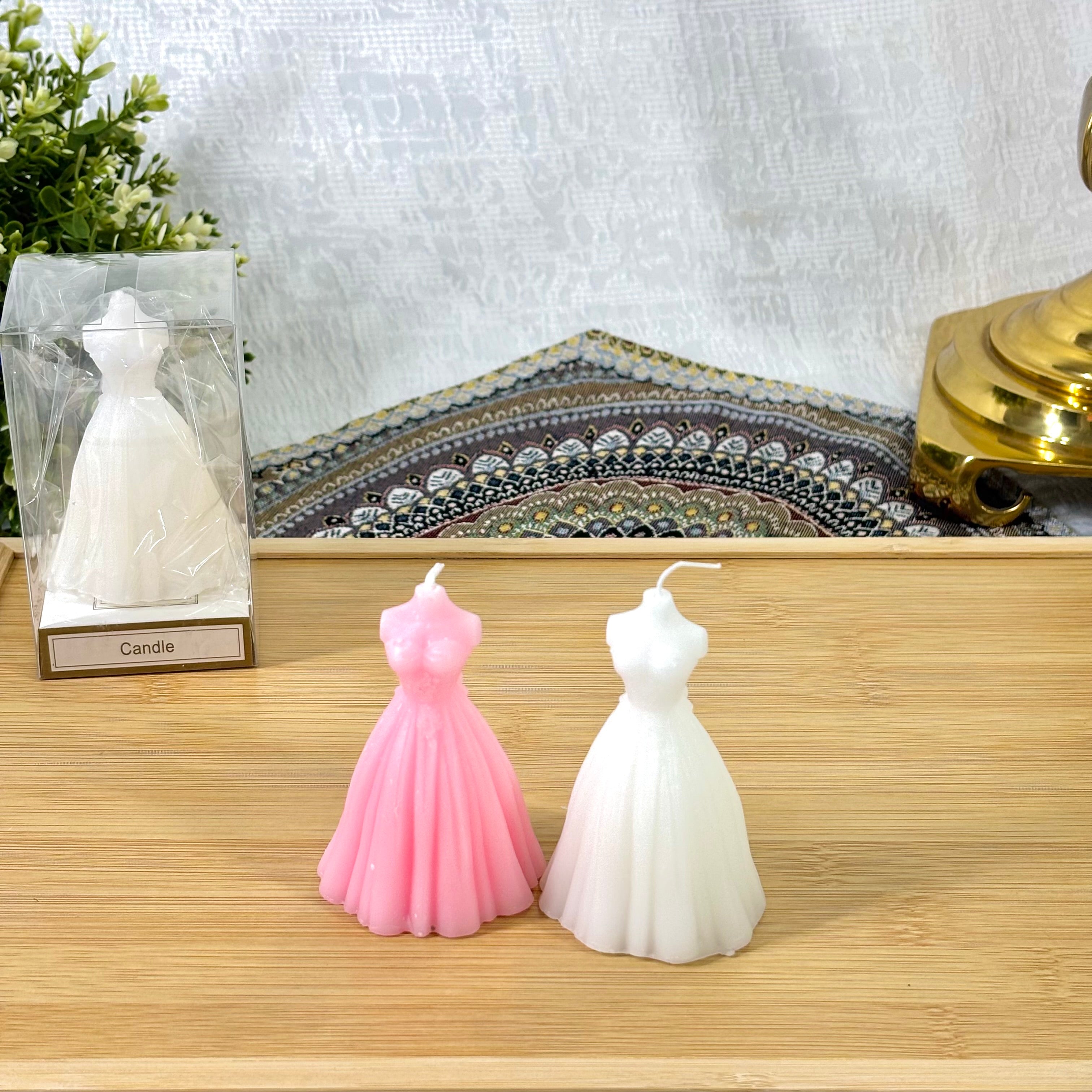 Bougie robe de mariée