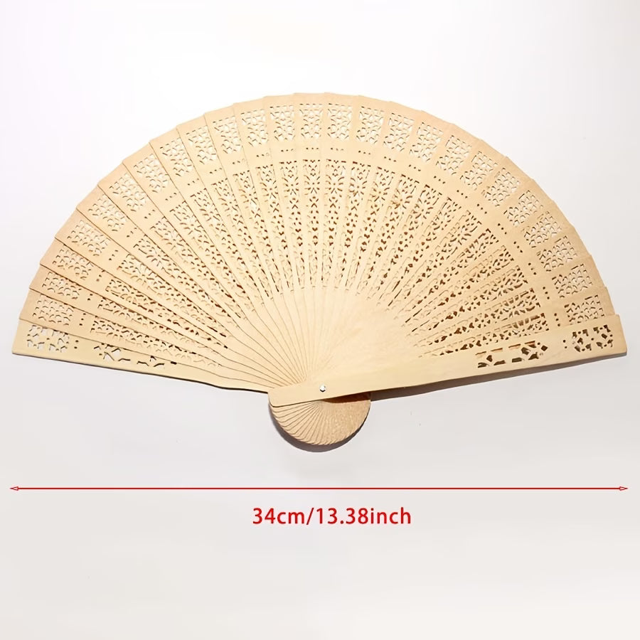 Personalized Wooden Hand Fans for Wedding