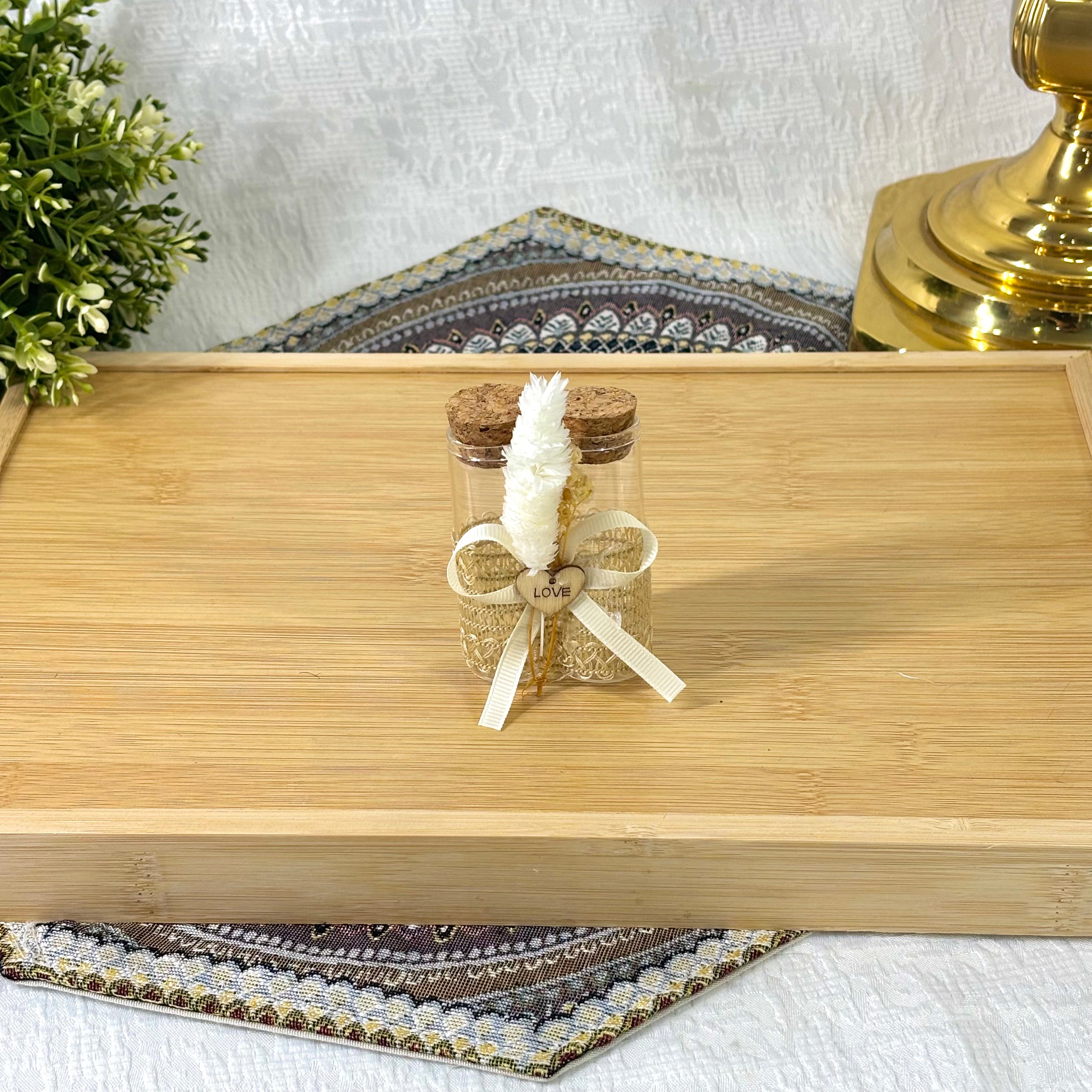 Wedding Favor/Transparent Wishing Glass Bottle with Cork