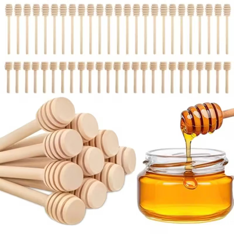 BAMBUS Wooden Honey Stirrer Sticks