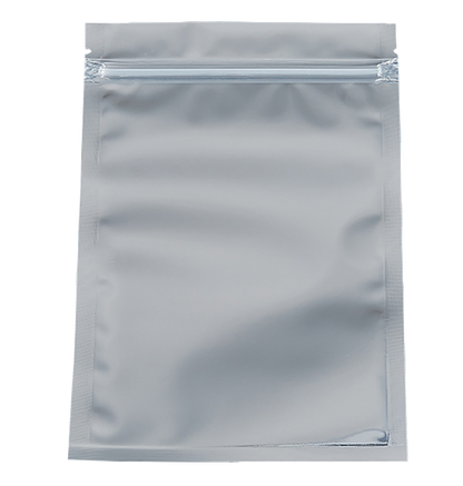 Silver Foil Ziplock Bags Clothes Bag Packaging One Side Clear Transparent Glossy Silver Foil