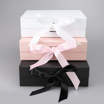 Rigid Folded Magnetic Gift Box with Ribbon