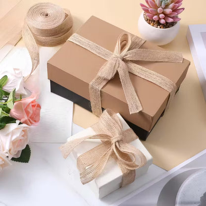 Striped Jute Ribbon Rolls