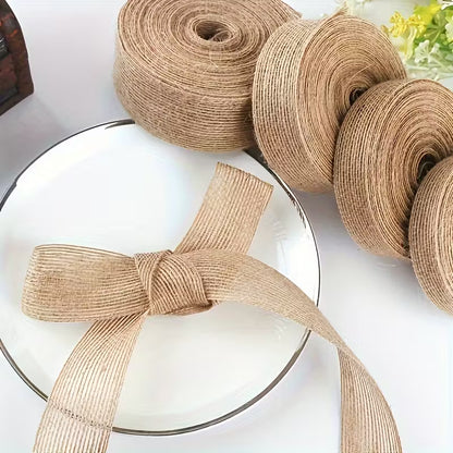 Striped Jute Ribbon Rolls