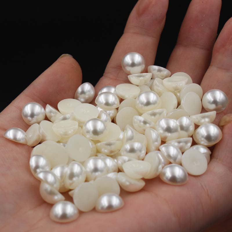 Half Round Plastic Pearl