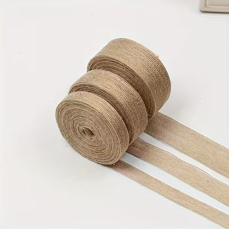 Striped Jute Ribbon Rolls
