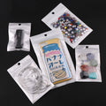 Re-closable  White Ply Bag Bags With Hang Hole