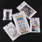 Re-closable  White Ply Bag Bags With Hang Hole
