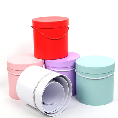 Round Flower Box for Flower Shop 3 Piece Set