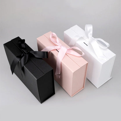 Rigid Folded Magnetic Gift Box with Ribbon