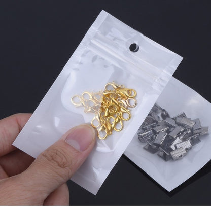 Re-closable  White Ply Bag Bags With Hang Hole