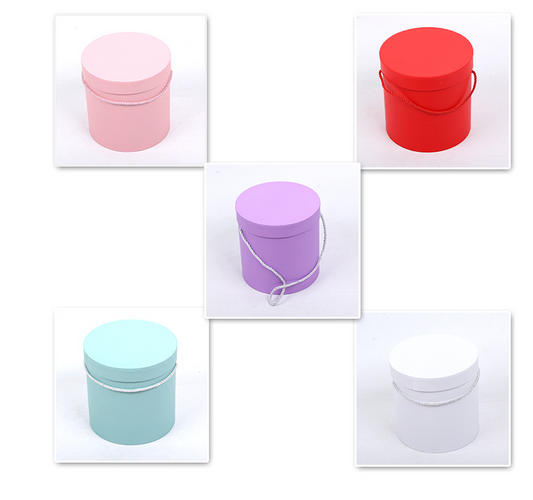 Round Flower Box for Flower Shop 3 Piece Set