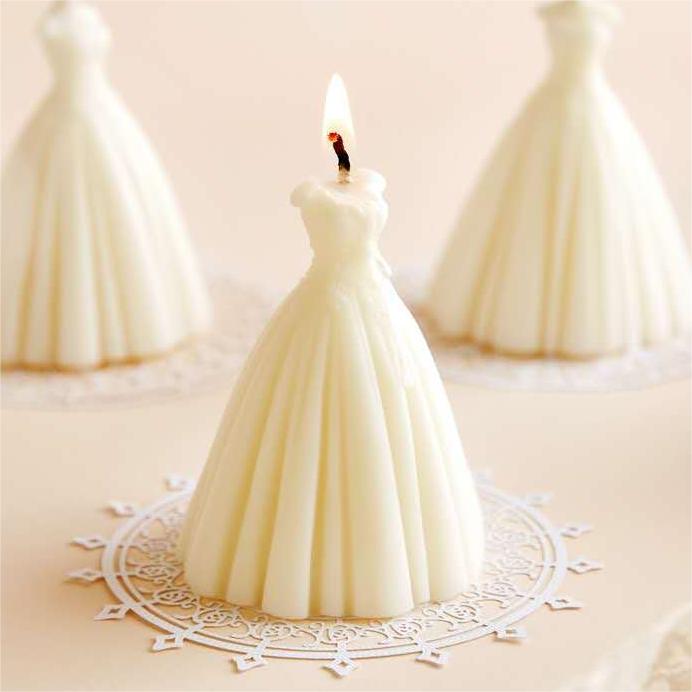 Wedding Dress Candle