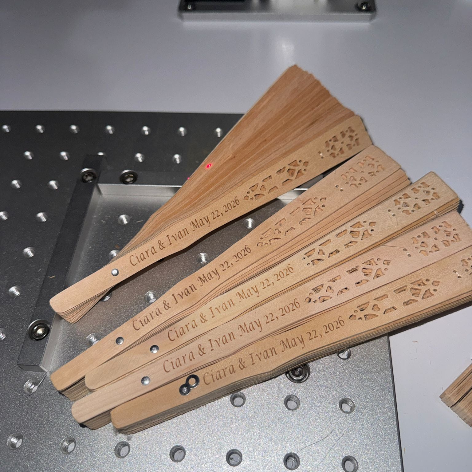 Personalized Engraved Wooden Wedding Fans for Wedding Favor Party Favor