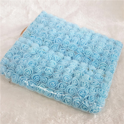 144pcs/bag 2.5cm PE Foam Rose Heads DIY velvet Wedding Decoration