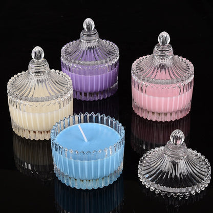 Candle Luxury Glass Jar with led, Wedding Favor
