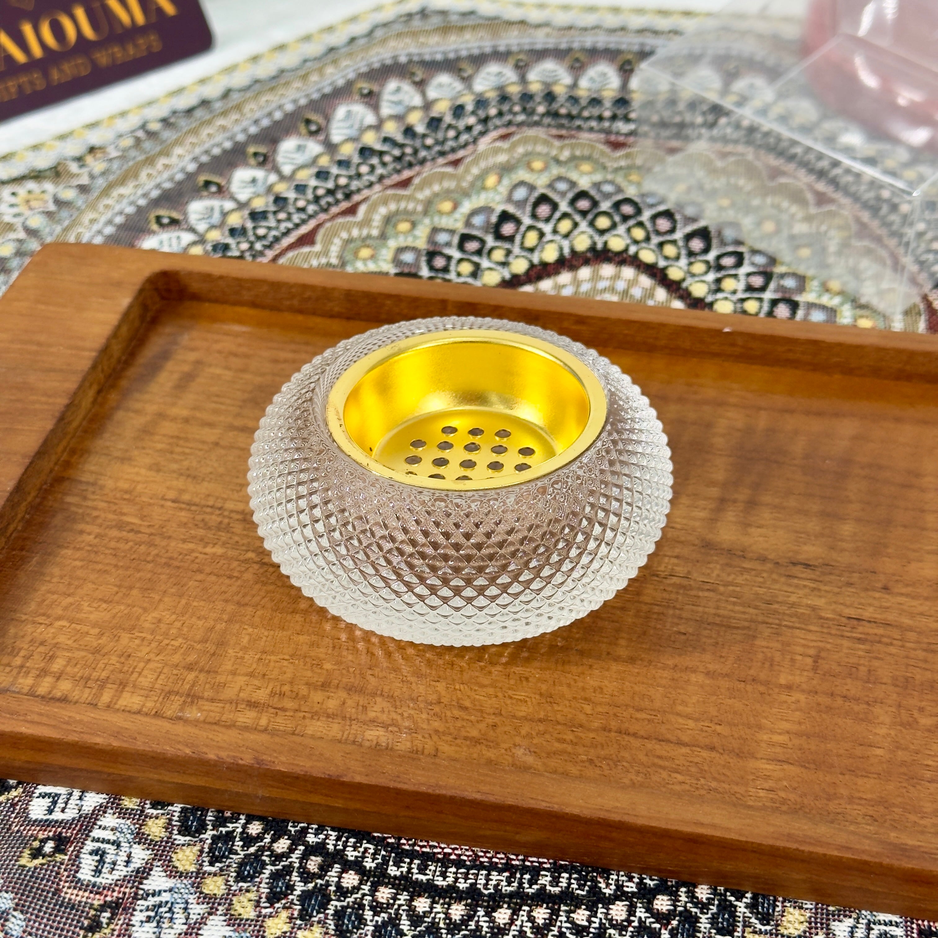 Brûleur d'encens en verre