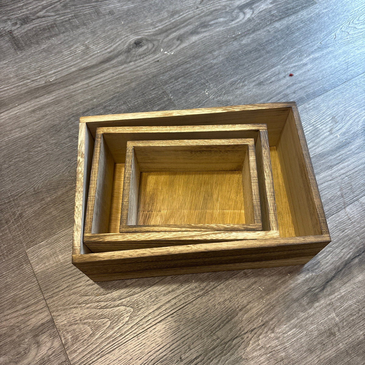 Wood Trays Set 0f 3 Pcs