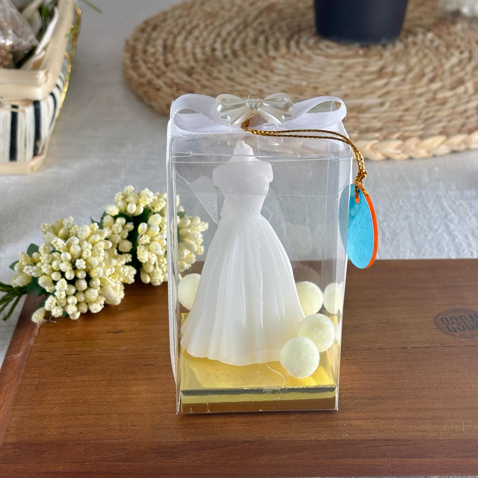 Bougie robe de mariée