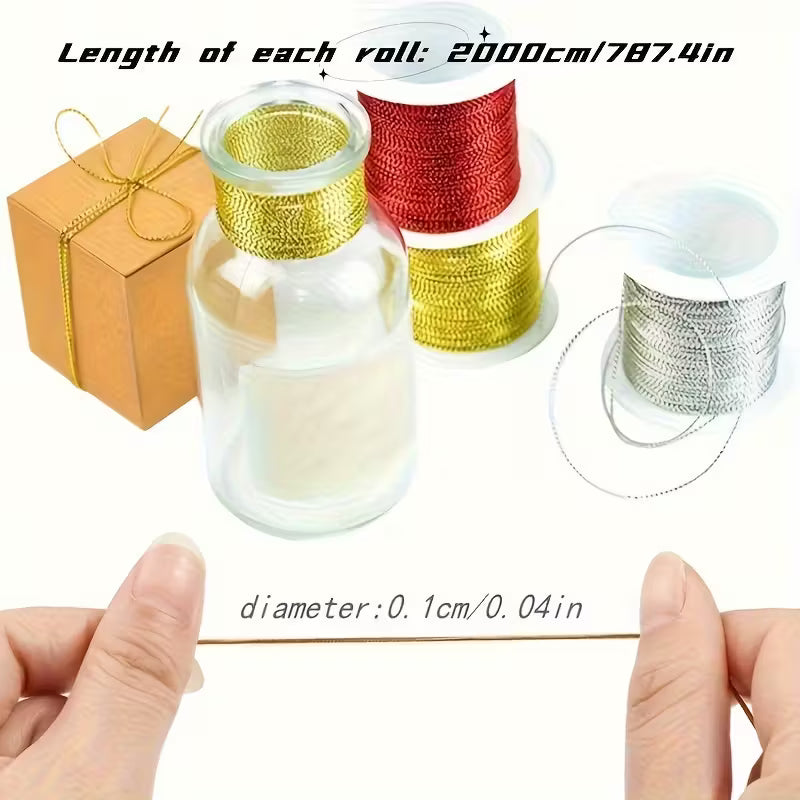 Metallic  wrapping gift rope
