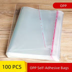Resealable Polypropylene OPP Plastic Bag With Self Adhesive
