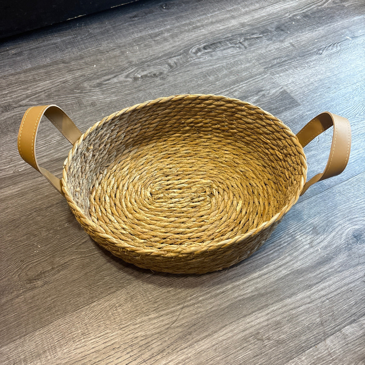 Trays with PU Leather Handle 3 Pcs