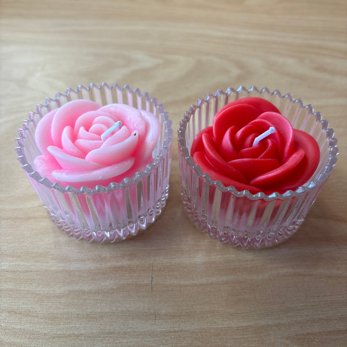 Candle Rose in Glass Jar Wedding Favors Party Favors
