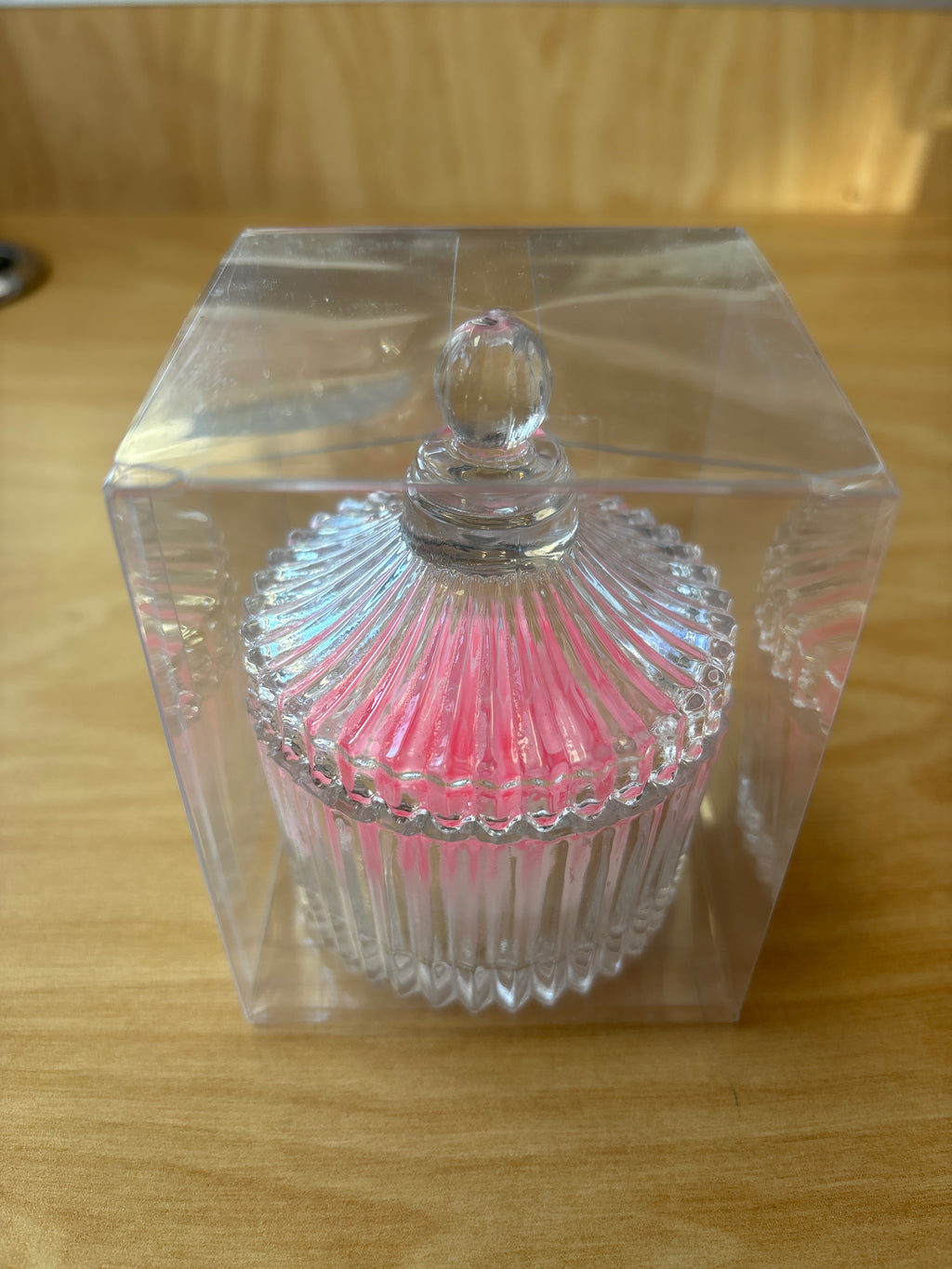 Candle Scented Flower shape in Glass Jar with Lid Party Favors Wedding Favour    F90288