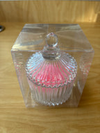 Candle Scented Flower shape in Glass Jar with Lid Party Favors Wedding Favour    F90288