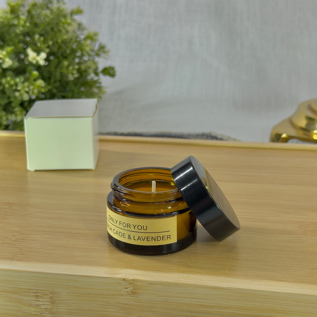 Small Glass Jar Scented Candle