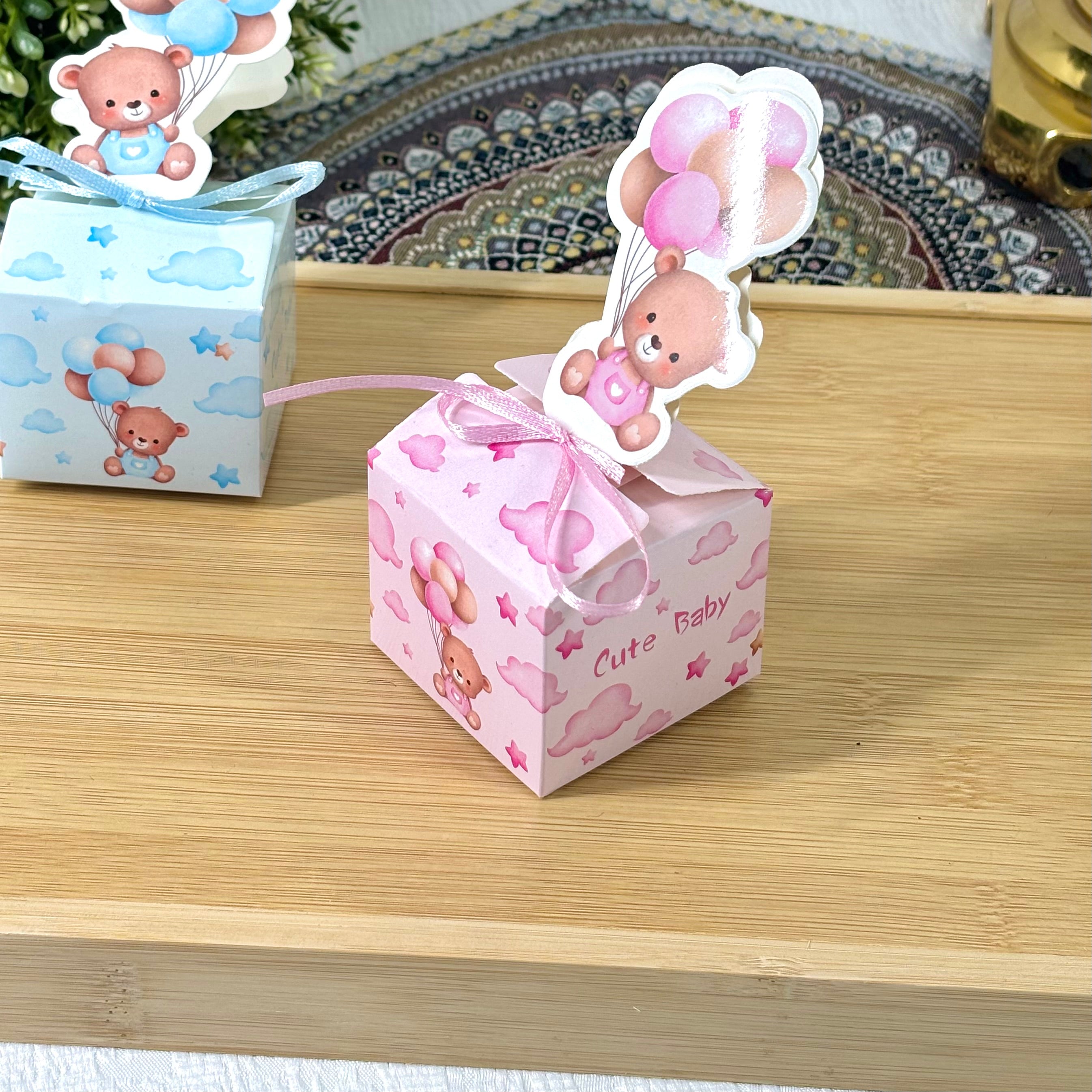 Baby Shower Baby Favor with Ribbon