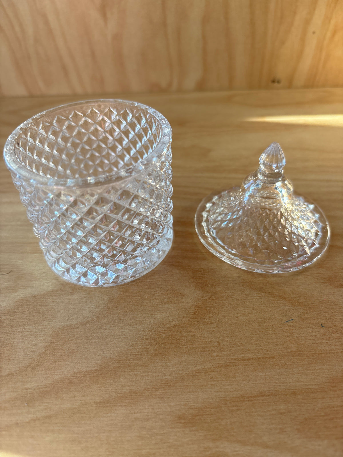Glass bowl Sugar Bowl with Lid Party Favors Wedding Favors