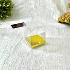 Clear Plastic PVC Box with Golden Base Party Favor Box