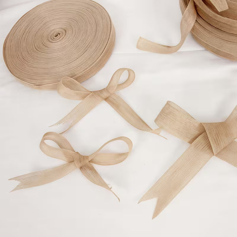 Striped Jute Ribbon Rolls