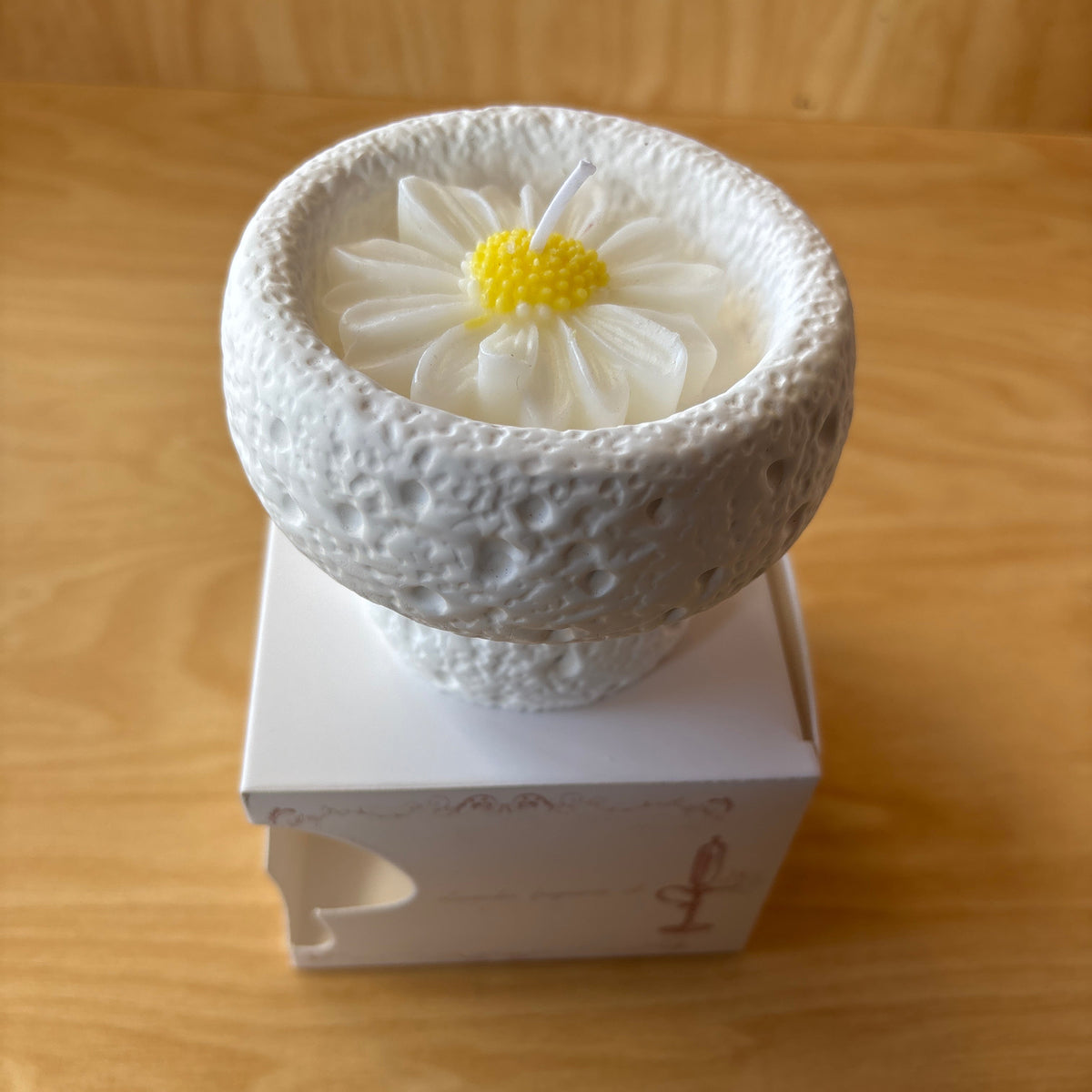 Candle Soy Wax Cylinder Shape Cement Jar Wooden Core Valentine's Day Gift Box Indoor Home Environment-Friendly