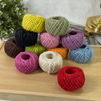 Multicolor Natural Jute Twine (25 yd)
