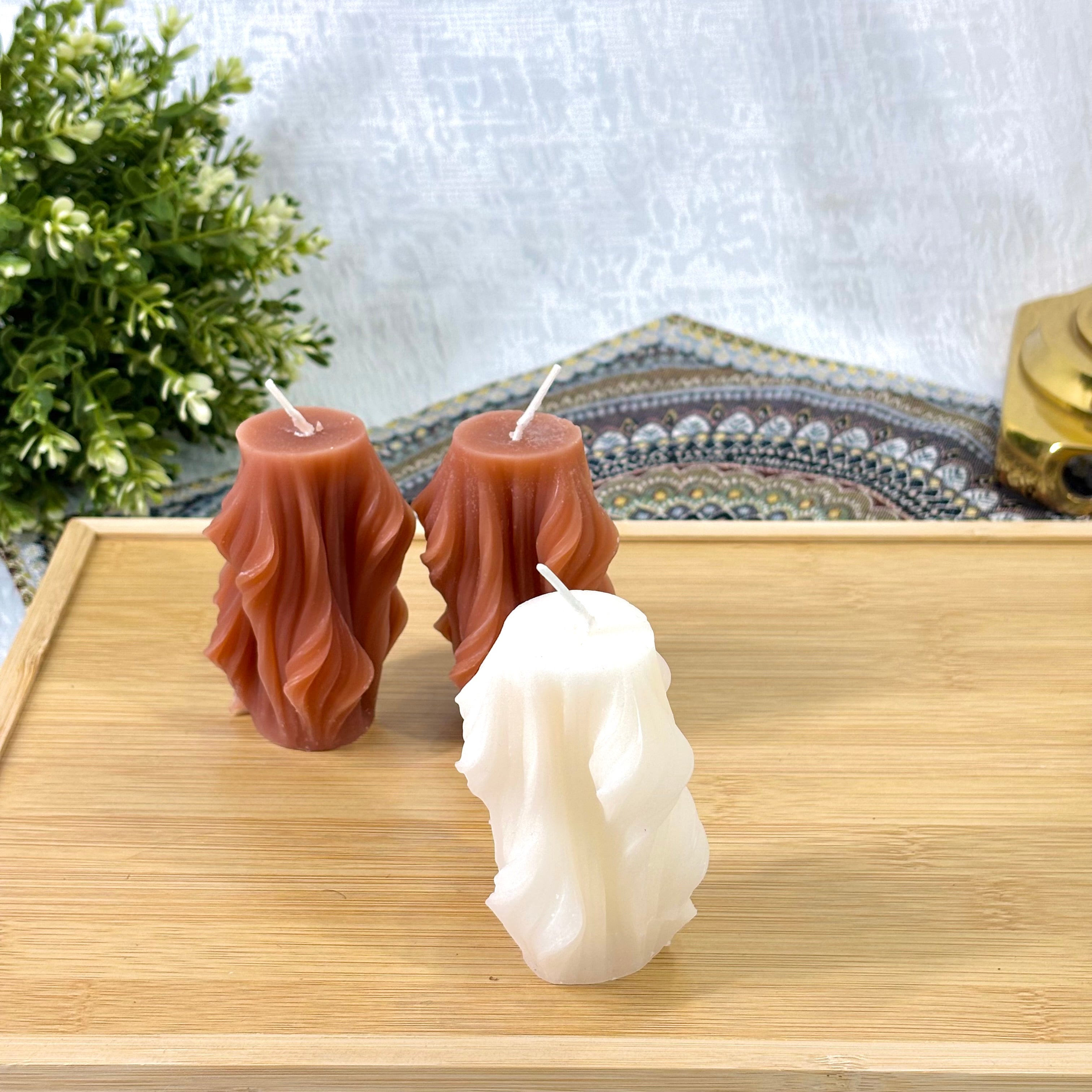 Bougie à flamme réelle 3D de Matti