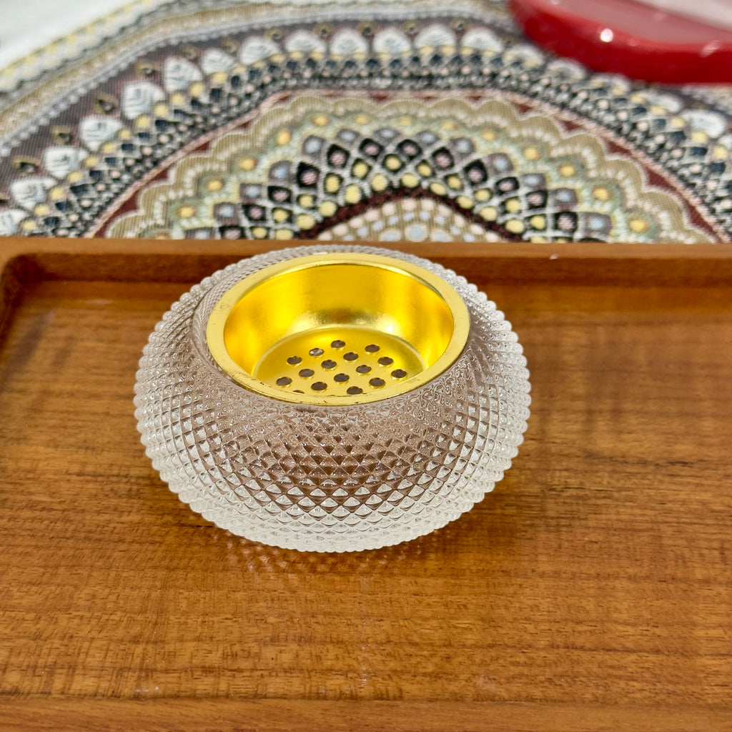 Brûleur d'encens en verre
