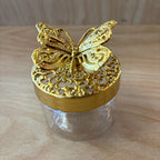 Candy Clear Box with Gold Lid & 3D butter Fly Party Favor Wedding Favors