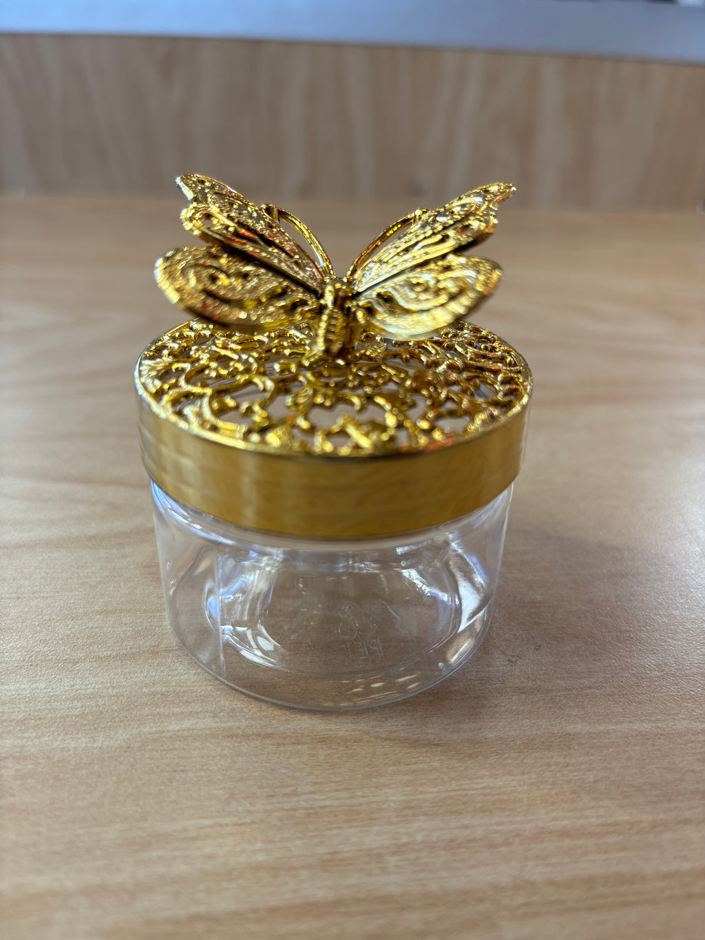 Candy Clear Box with Gold Lid & 3D butter Fly Party Favor Wedding Favors