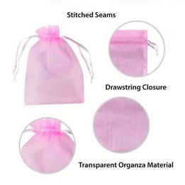 Organza Jewelry Packaging Bags Wedding Party Decoration Drawstring Bags Gift Pouches Organza Bags