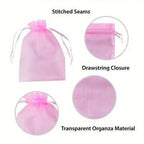 Organza Jewelry Packaging Bags Wedding Party Decoration Drawstring Bags Gift Pouches Organza Bags