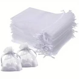 Organza Jewelry Packaging Bags Wedding Party Decoration Drawstring Bags Gift Pouches Organza Bags