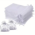 Organza Jewelry Packaging Bags Wedding Party Decoration Drawstring Bags Gift Pouches Organza Bags