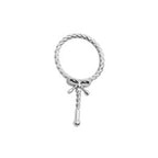 Handheld Makeup with Clear Mirror With Bow decoration Gold & Silver Portable Party Favor Wedding Favours
