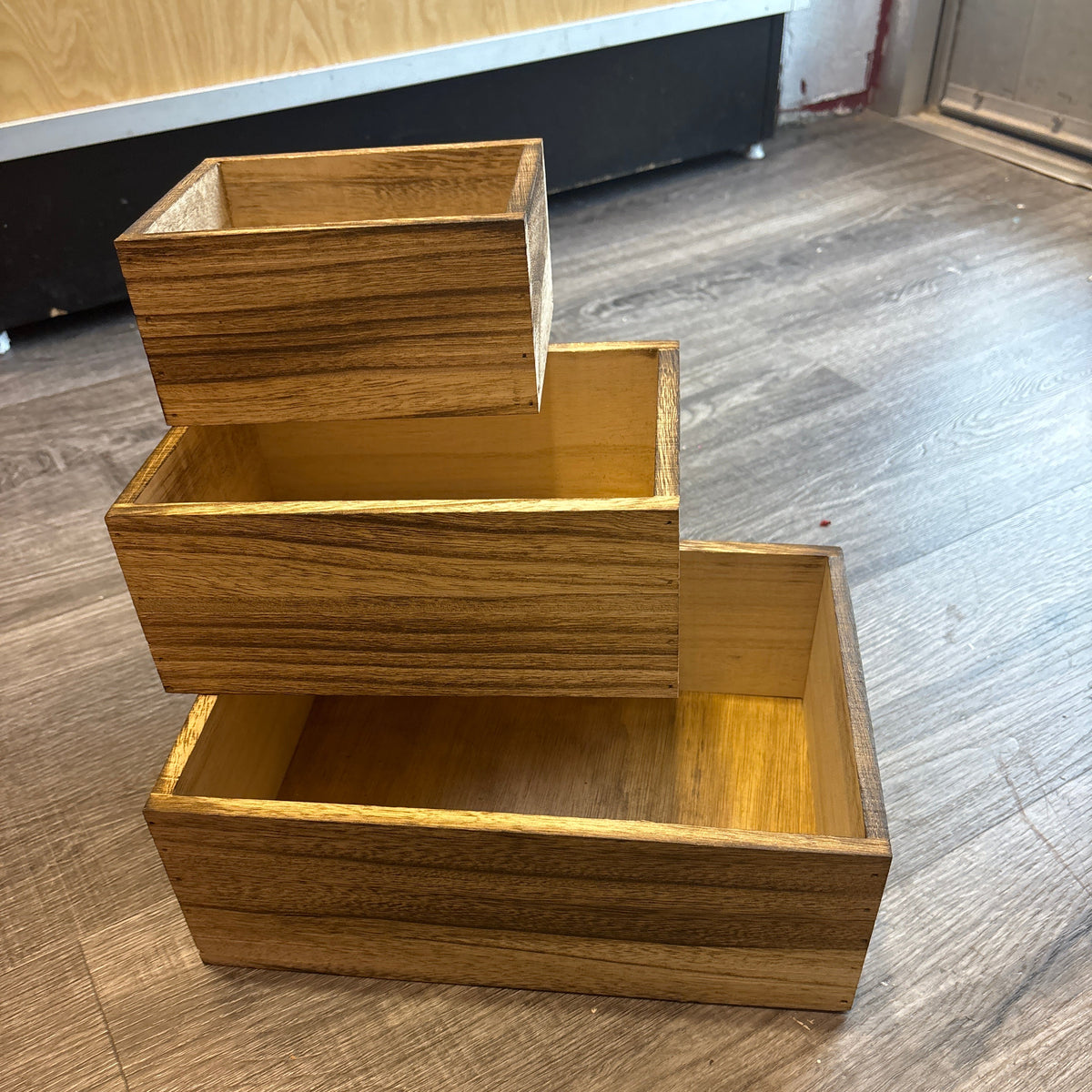 Wood Trays Set 0f 3 Pcs